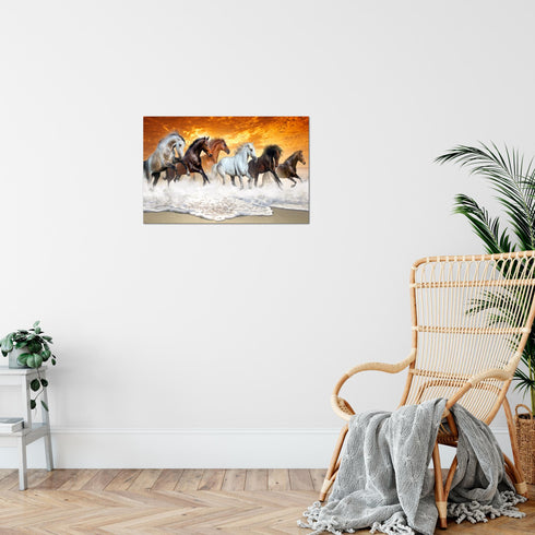 Wandbilder Wohnzimmer XXL Pferde Moderne Bilder Tiere